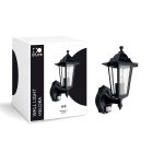 D'Lite Luce Da Parete Helora Nero | IP44 - Adatto per 1x E27 - Sensore Di Movimento